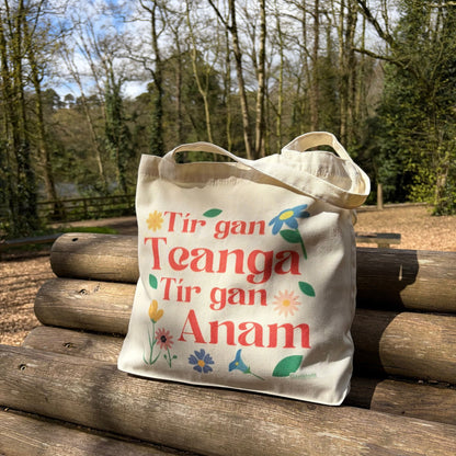 3. Tír Gan Teanga, Tír Gan Anam Tote Bag - GaelMade