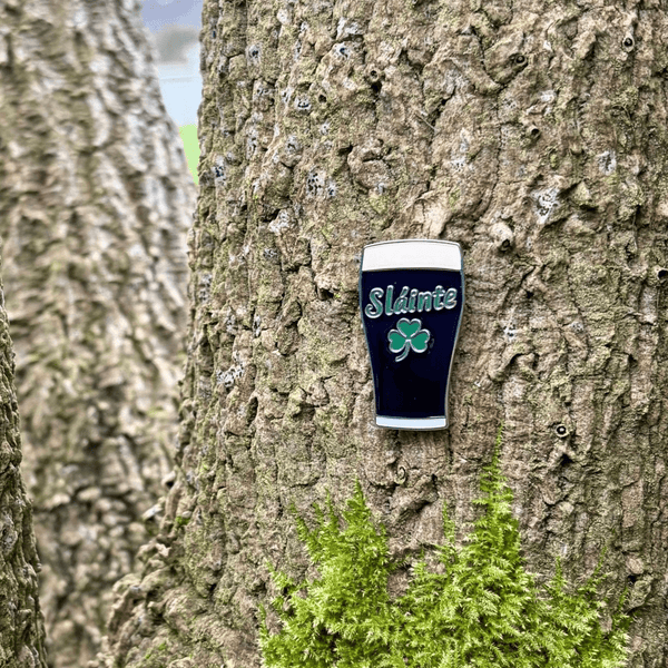 5. Sláinte Pint Pin Badge - GaelMade
