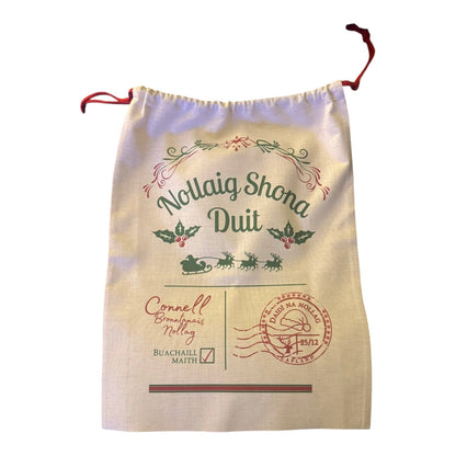 .Mála Nollag | Personalised Christmas Sack - GaelMade