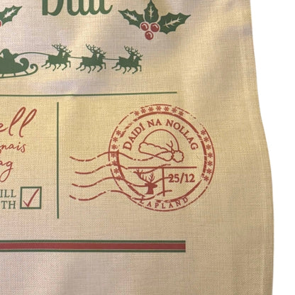 .Mála Nollag | Personalised Christmas Sack - GaelMade